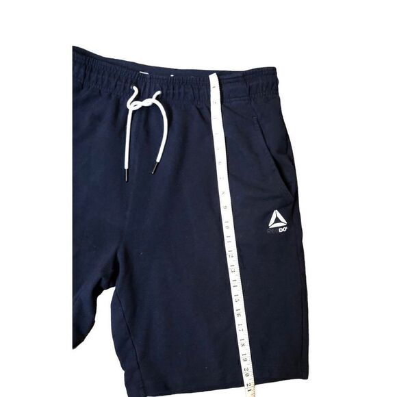Reebok navy pull on jersey knit jogging shorts - Picture 7 of 9
